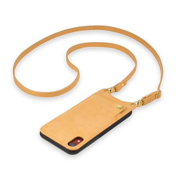 CUSTOM Yellow Vegan Leather Wallet iPhone Case - Picture 3 of 5